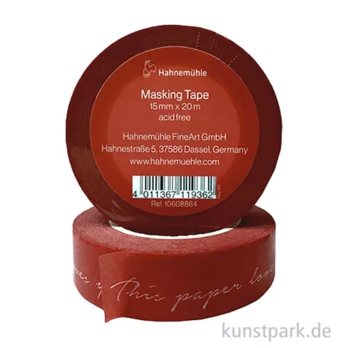 Artikelbild des Artikels “Hahnemühle Masking Tape, Rot mit Logo, 15 mm x 20 m “