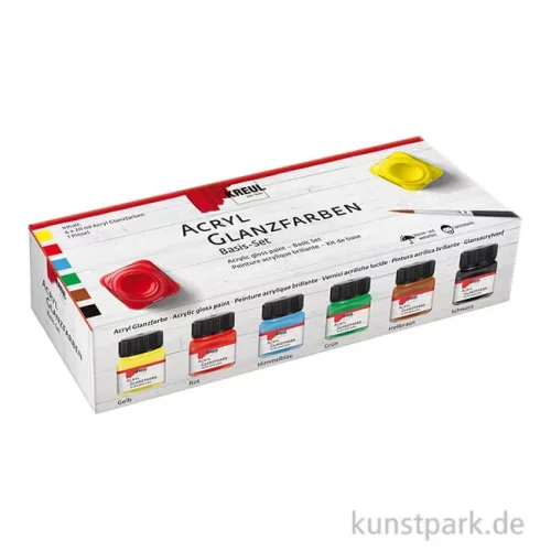 Artikelbild 1 des Artikels “KREUL Acryl Glanzfarben Basis Set - 6 x 20 ml “