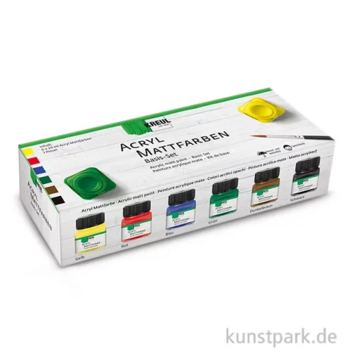 Artikelbild 1 des Artikels “KREUL Acryl Mattfarbe Basis Set - 6 x 20 ml “