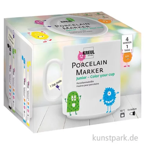 Artikelbild 1 des Artikels “KREUL Porcelain Marker - Junior Set mit Tasse zum Bemalen “