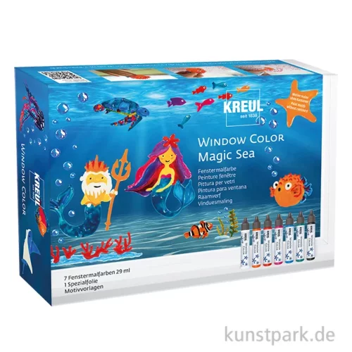 Artikelbild 1 des Artikels “KREUL Window Color Set - Magic Sea mit 7 Farben + Zubehör “