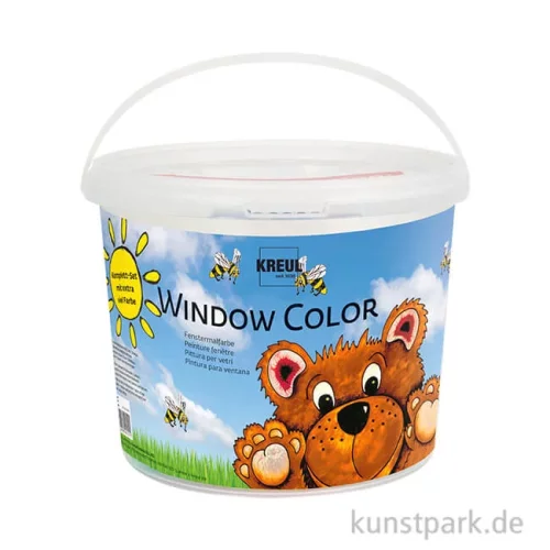 Artikelbild 1 des Artikels “KREUL Window Color Set - Powerpack Bär mit 8 Farben + Zubehör “