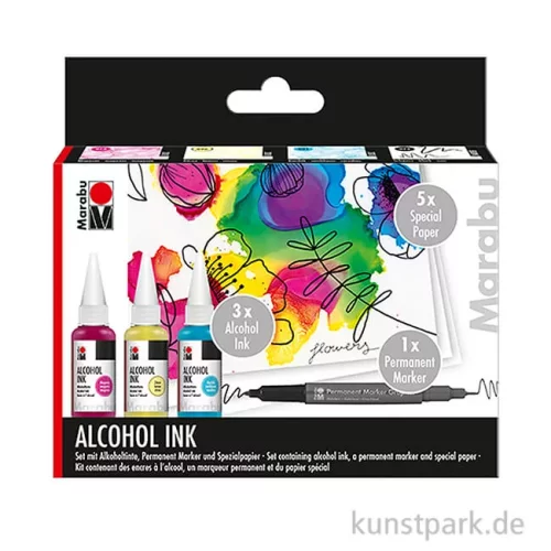 Artikelbild 1 des Artikels “Marabu Alcohol Ink-Set FLOWERS “