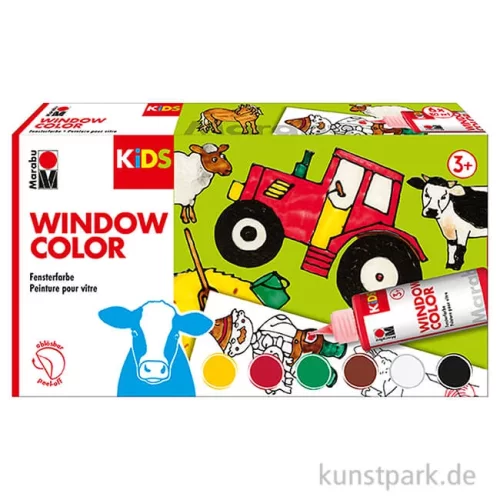 Artikelbild 1 des Artikels “Marabu KiDS Window Color Set - Farmer, 6 x 80 ml “