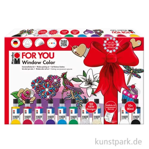 Artikelbild 1 des Artikels “Marabu Window Color Set - Fun & Fancy, For You, 10 x 80 ml “