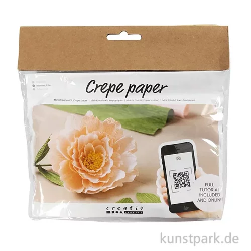 Artikelbild 1 des Artikels “Mini Bastelset - Blumen aus Krepppapier, Pfingstrose “
