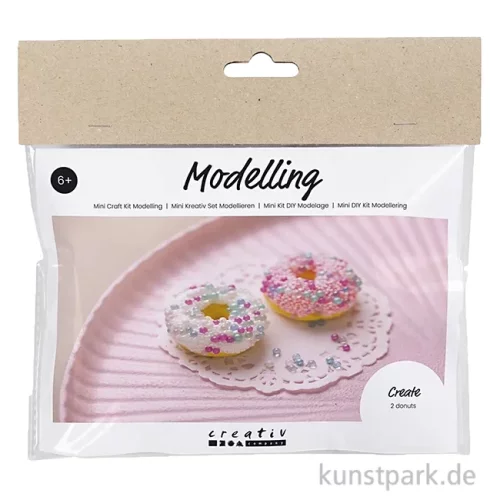 Artikelbild 1 des Artikels “Mini Bastelset - Donuts Modellieren mit Silk Clay “