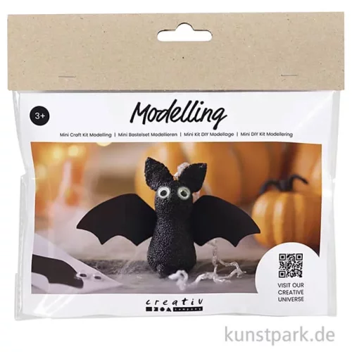 Artikelbild 1 des Artikels “Mini Bastelset Halloween Modellieren, Fledermäuse “