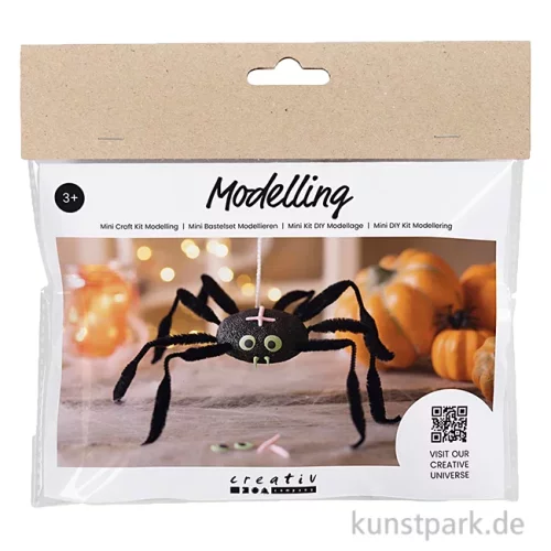 Artikelbild 1 des Artikels “Mini Bastelset Halloween Modellieren, Spinnen “