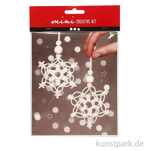 Artikelbild 1 des Artikels “Mini Bastelset Makramee - Schneeflocken, 10 cm “