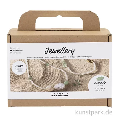 Artikelbild 1 des Artikels “Mini Bastelset Schmuck, Halskette + Armband mit Aventurin-Quarz “