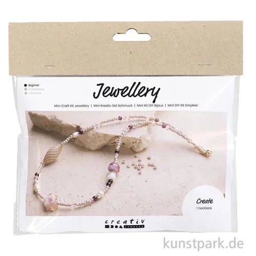 Artikelbild 1 des Artikels “Mini Bastelset Schmuck, Halskette + Ohrringe, Chunky, Rosé “