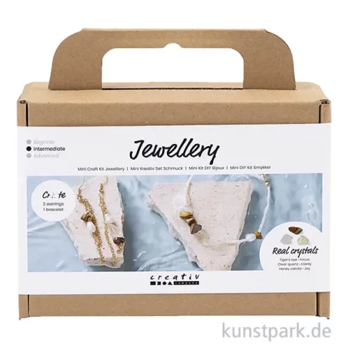 Artikelbild 1 des Artikels “Mini Bastelset Schmuck, Halskette + Ohrringe mit Kristallen “