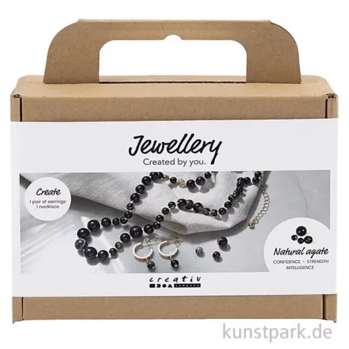 Artikelbild 1 des Artikels “Mini Bastelset Schmuck, Halskette + Ohrringe, Schwarz “
