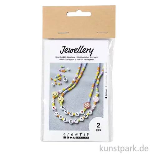 Artikelbild 1 des Artikels “Mini Bastelset Schmuck, Halsketten mit Buchstabenperlen “
