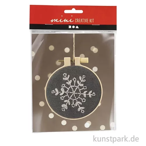 Artikelbild 1 des Artikels “Mini Bastelset Sticken, Schneeflocke “