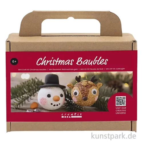 Artikelbild 1 des Artikels “Mini Bastelset Weihnachtskugeln Modellieren, Rentier + Schneemann “