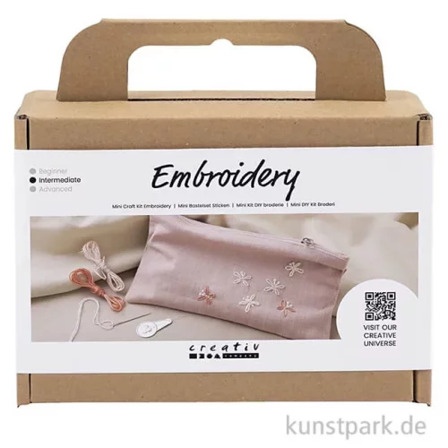 Artikelbild 1 des Artikels “Mini Stickset - Clutch Handtasche, Staubrosa “