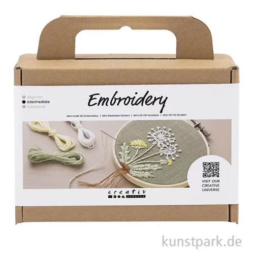Artikelbild 1 des Artikels “Mini Stickset - Stickrahmen, Staubgrün “