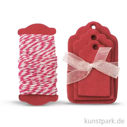 Artikelbild 1 des Artikels “Papier-Etiketten und Band, 15 Stk - Rot “