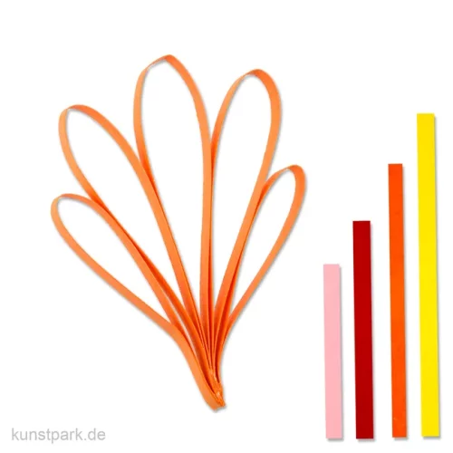 Artikelbild 1 des Artikels “Quillingstreifen - Gelb-Rot, 100 Stück, 0,5 x 78 cm, 4 Farben sortiert “