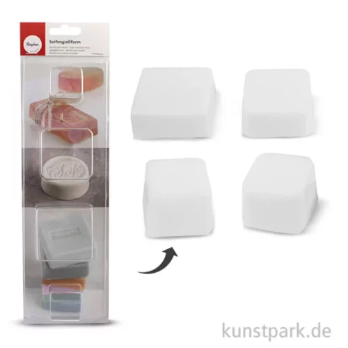 Artikelbild 1 des Artikels “Rayher Seifengießform Quadrate, Tiefe 3 cm, 4-teilig sortiert “