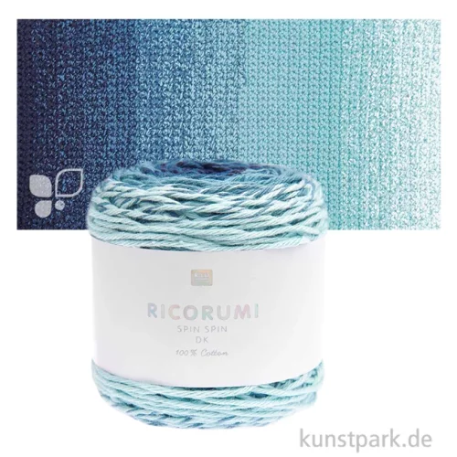 Artikelbild 1 des Artikels “Ricorumi Garn - Spin Spin dk, 100% Baumwolle, 50g, 115m Farbe | Blau“