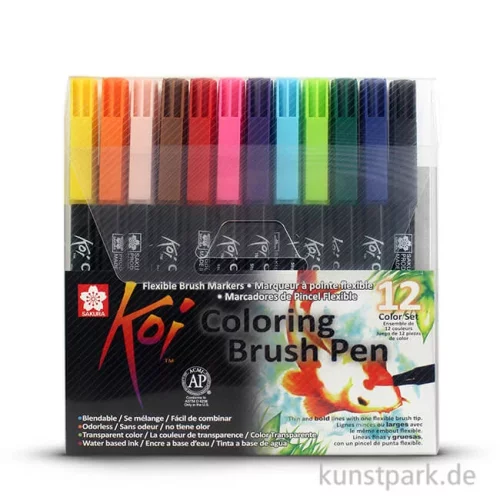 Artikelbild 1 des Artikels “Sakura Koi Coloring Brush Pen Set - 12 verschiedene Farben “
