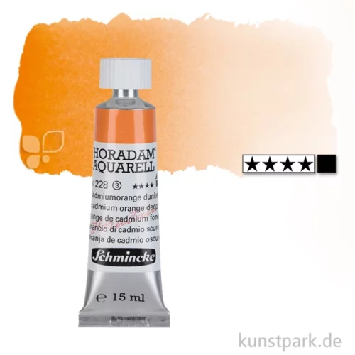 Artikelbild 1 des Artikels “Schmincke HORADAM Aquarellfarben Tube 15 ml | 228 Kadmiumorange dunkel“