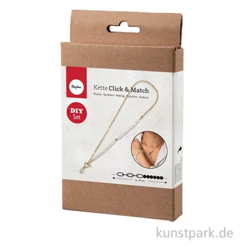 Artikelbild 1 des Artikels “Schmuck Bastelset - Kette Click & Match, 2in1 Kette + Armband, Gold “