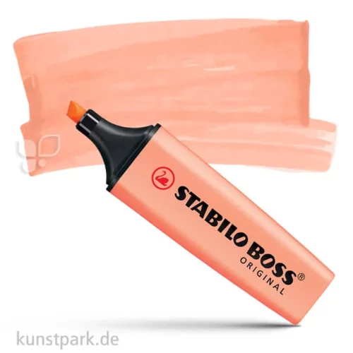 Artikelbild 1 des Artikels “STABILO BOSS Pastell Textmarker Einzelstift | Cremige Pfirsichfarbe“