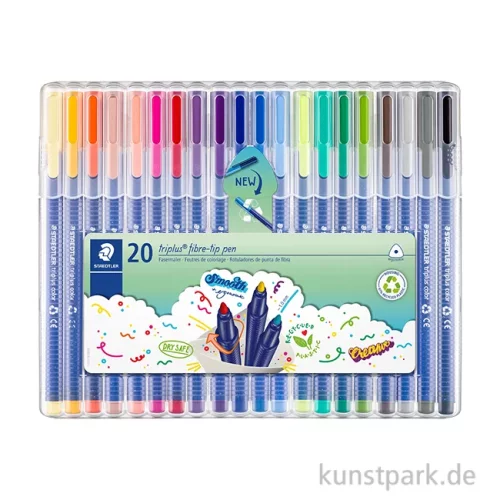 Artikelbild 1 des Artikels “STAEDTLER Fasermaler triplus color 20er Set im Kunststoffetui “