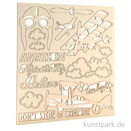 Artikelbild 1 des Artikels “Stamperia Decorative Chips - Sir Vagabond Aviator Aviaton, 14 x 14 cm “