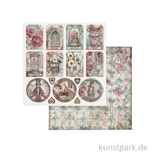 Artikelbild 1 des Artikels “Stamperia Scrappapier - Master of Magic Tags, 30,5 x 30,5 cm “