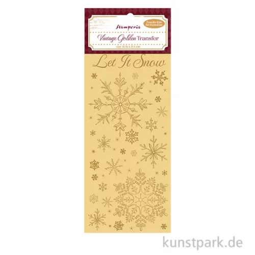 Artikelbild 1 des Artikels “Stamperia Vintage Gold Transferfolie - Let it Snow “