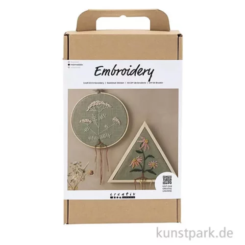 Artikelbild 1 des Artikels “Stickset für Anfänger - Rahmen, Staubgrün “