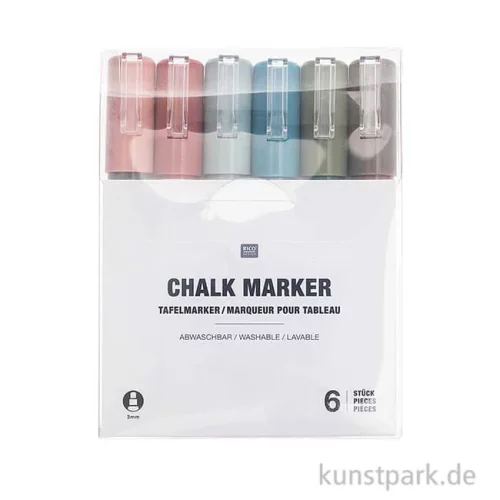 Artikelbild 1 des Artikels “Tafelmarker 6er Set - Erdfarben “