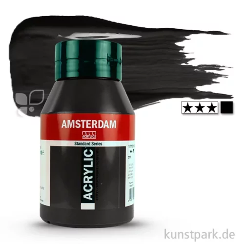 Artikelbild 1 des Artikels “Talens AMSTERDAM Acrylfarben 1 Liter Flasche | 702 Lampenschwarz“
