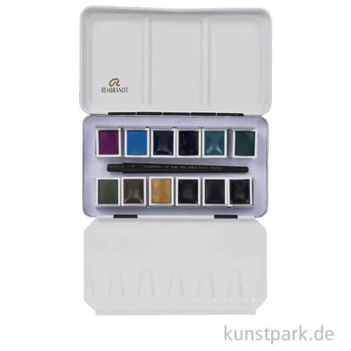 Artikelbild 1 des Artikels “Talens REMBRANDT Aquarell Set - Granulierende Farben, 12 halbe Näpfe “