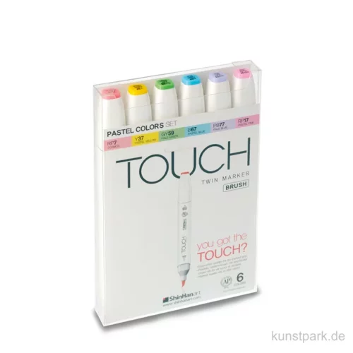 Artikelbild 1 des Artikels “TOUCH BRUSH Marker Set 6er - Pastel Colors “