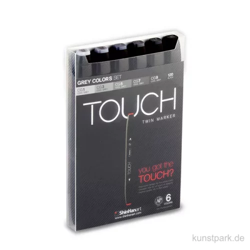 Artikelbild 1 des Artikels “TOUCH Twin Marker Set 6er - Grey Colors “
