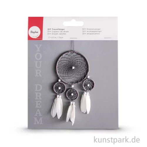 Artikelbild 1 des Artikels “Traumfänger Set - Weiß-Grau, 17x33 cm “