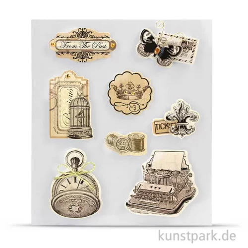Artikelbild 1 des Artikels “Vintage 3D-Sticker - Good Times, selbstklebend, 8 Stück sortiert “