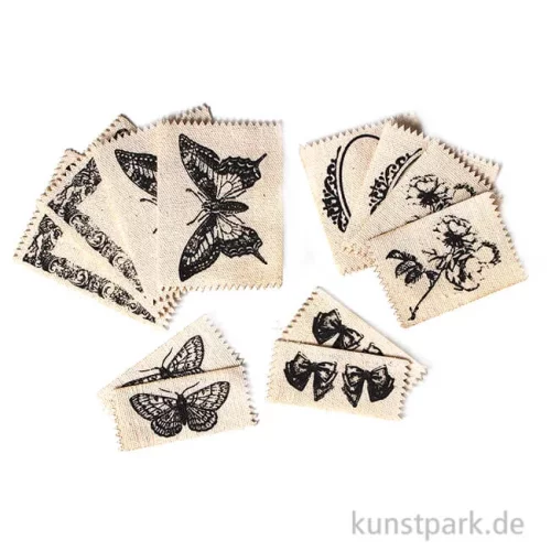 Artikelbild 1 des Artikels “Vintage Canvas Label - Natur, 12 Stück sortiert “