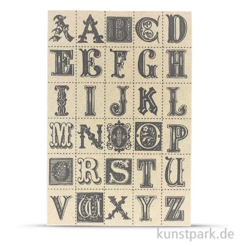 Artikelbild 1 des Artikels “Vintage Canvas Sticker - Buchstaben, selbstklebend “