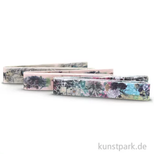 Artikelbild 1 des Artikels “Vintage Stoffbänder - Natur 3-er Set, 1,5 cm x 1 m, selbstklebend “