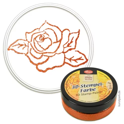 Artikelbild 1 des Artikels “Viva Decor 3D-Stempelfarbe 50 ml | Kupfer“