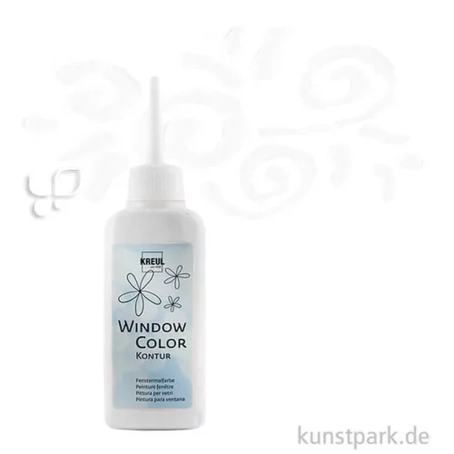 Artikelbild 1 des Artikels “KREUL Window Color Glas Design - Konturenfarbe 80 ml Einzelfarbe | Farblos“