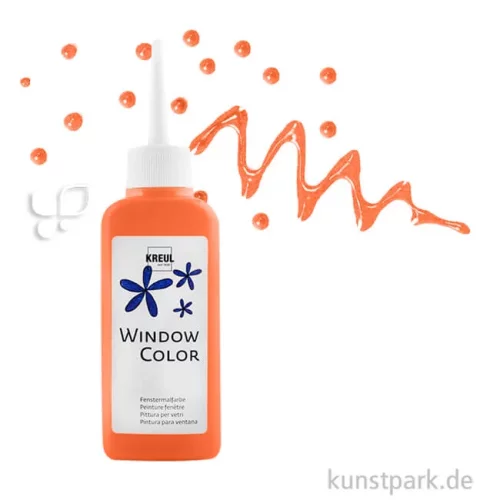 Artikelbild 1 des Artikels “KREUL Window Color Glasmalfarbe 80 ml Einzelfarbe | Orange“