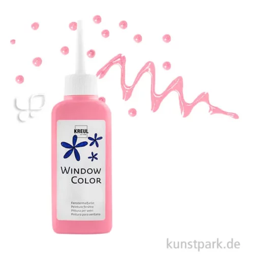 Artikelbild 1 des Artikels “KREUL Window Color Glasmalfarbe 80 ml Einzelfarbe | Rosa“